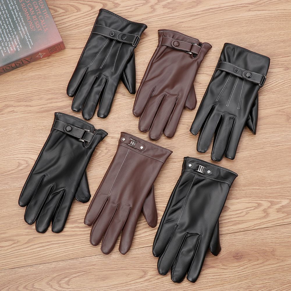 Street Fashion Gloves - Sarung tangan bulu termal pria, sarung