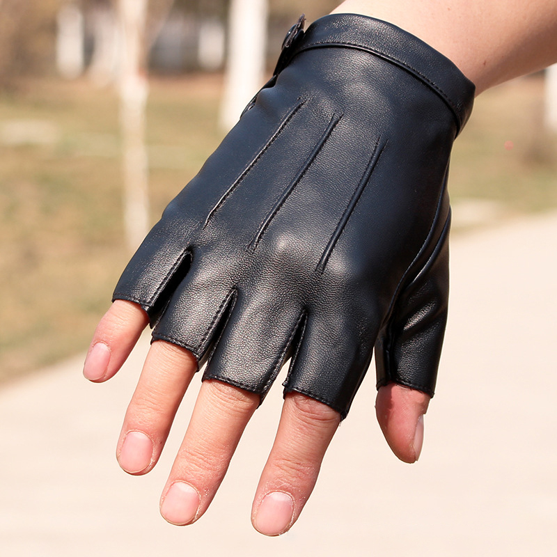 Street Fashion Gloves - Sarung tangan kulit PU tanpa jari