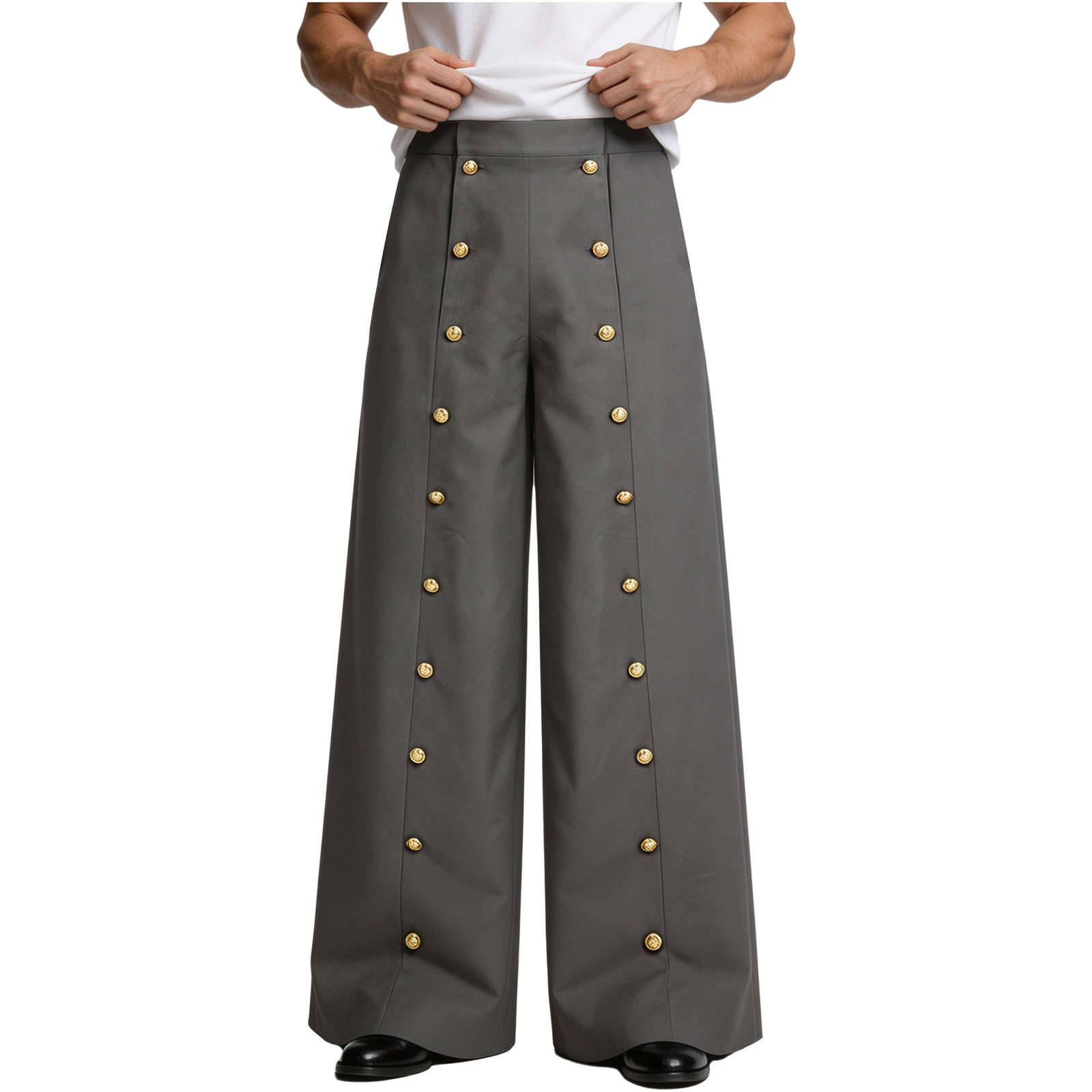 Cargo Pant Wide - Celana Cargo Pria dengan Pinggang Tinggi,