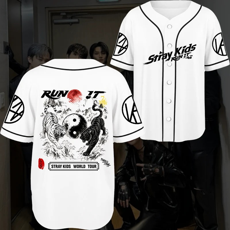 Street Fashion Jersey - 2026 Kpop STRAYKIDS Run It World