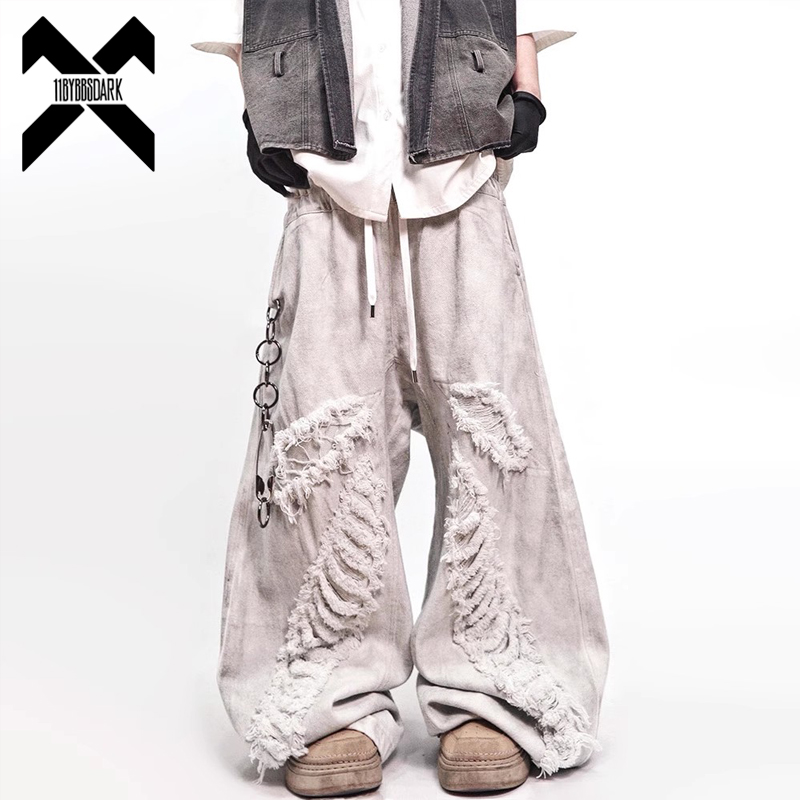 Cargo Pant Wide - Celana Jeans Vintage Washed High Street