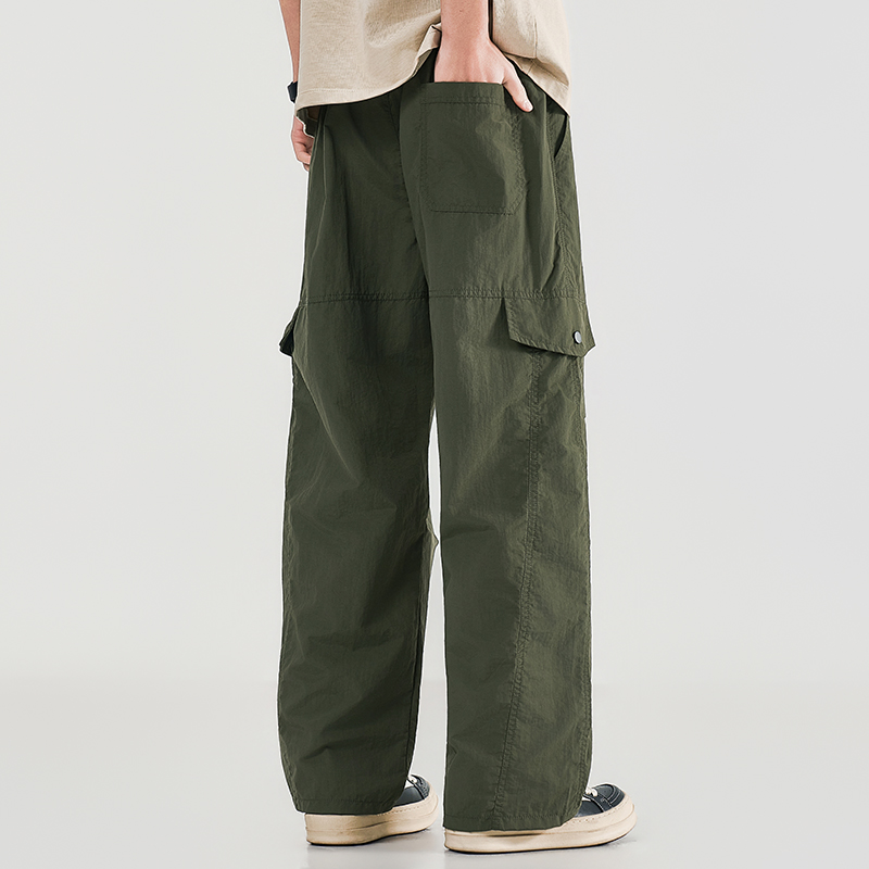 Cargo Pant Wide - Celana Kerja Pria Musim Panas Celana