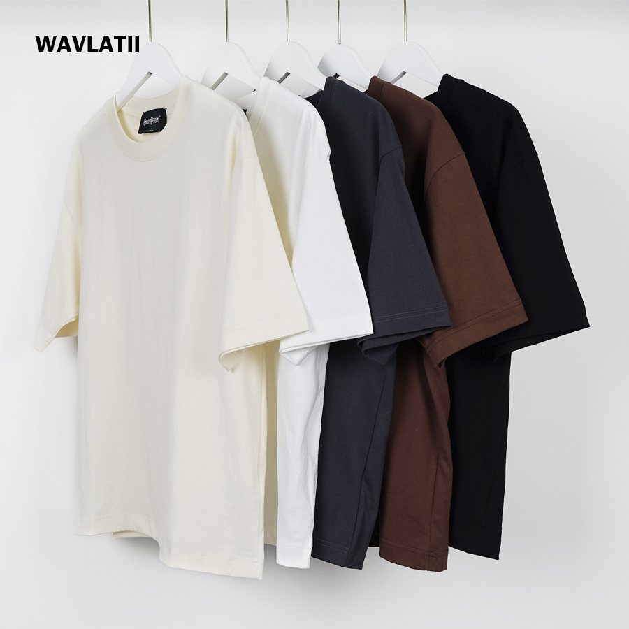 Street Fashion Jersey - WAVLATII Kaus Hitam Putih Ukuran Besar