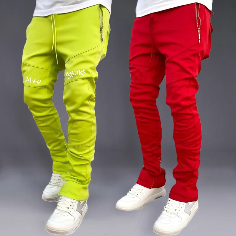 Street Fashion Brand - Celana olahraga pria Korea musim gugur