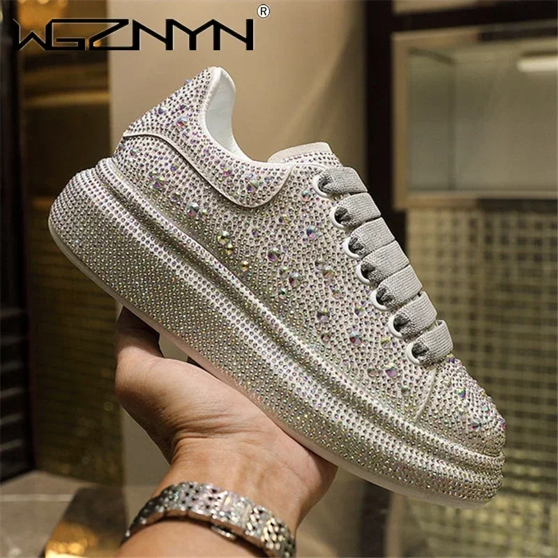 Street Fashion Brand - Sepatu Kets Berkilau Kasual Fashion Wanita