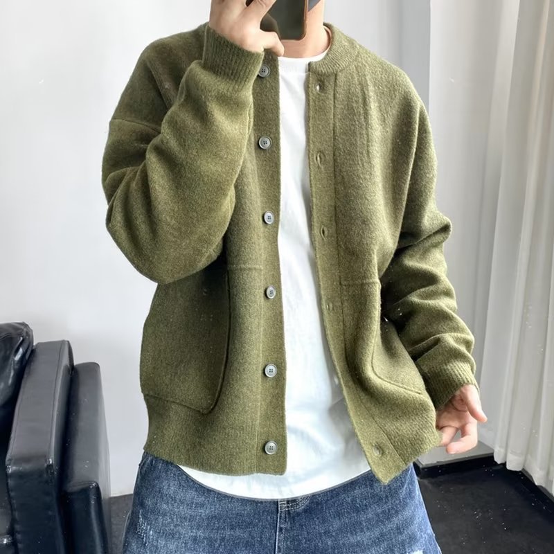 Street Fashion Jacket Men - Jaket Sweater Tebal Musim Gugur Musim