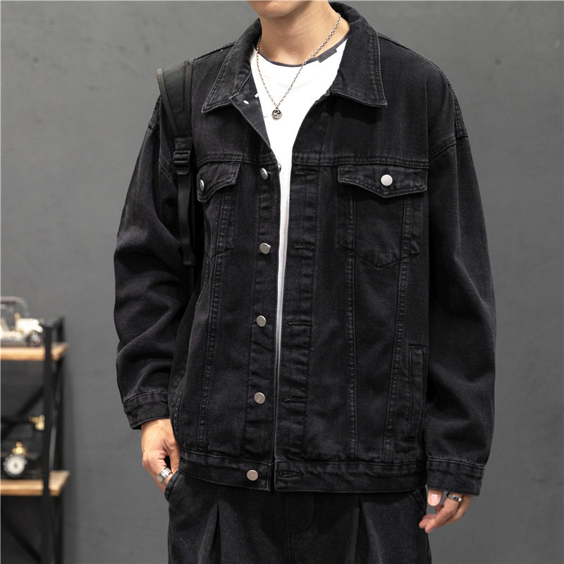 Jaket Denim Baru Mantel Jeans  - Street Fashion Jacket Men ulasan dan harga