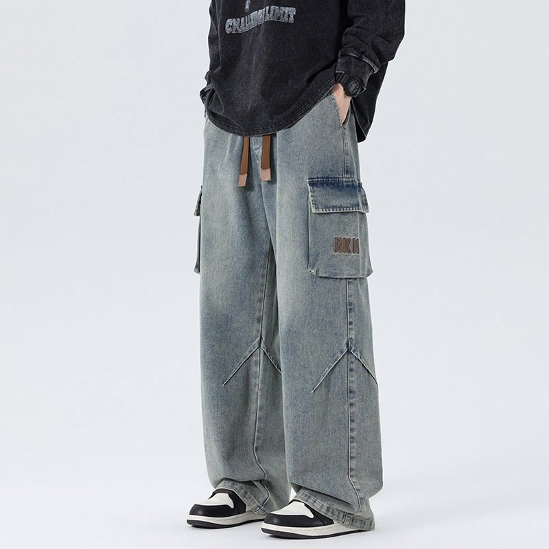 Celana Denim Kerja Pria Model  - Cargo Pant Wide ulasan dan harga