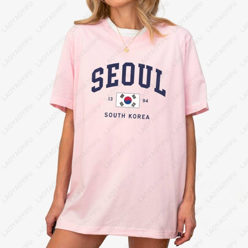 Kaus Uniseks Bendera Korea Sel - Street Fashion Of Seoul ulasan dan harga