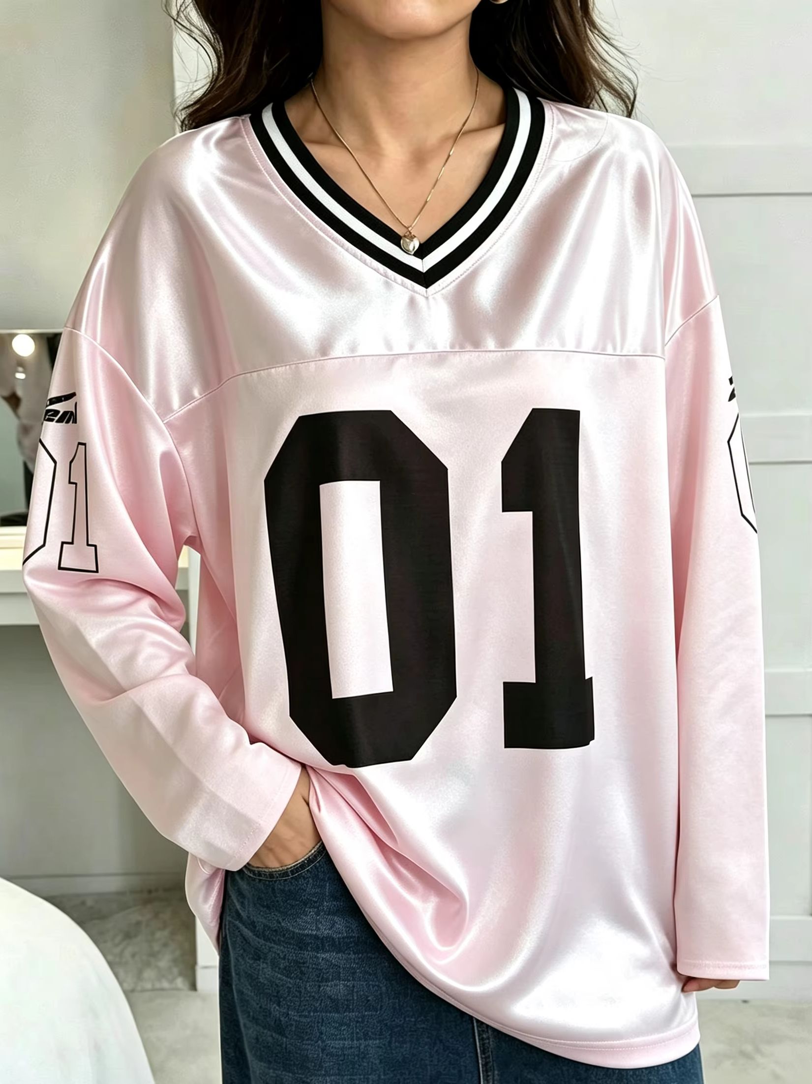 Kaos Lengan Panjang Pria Wanit - Street Fashion Women ulasan dan harga