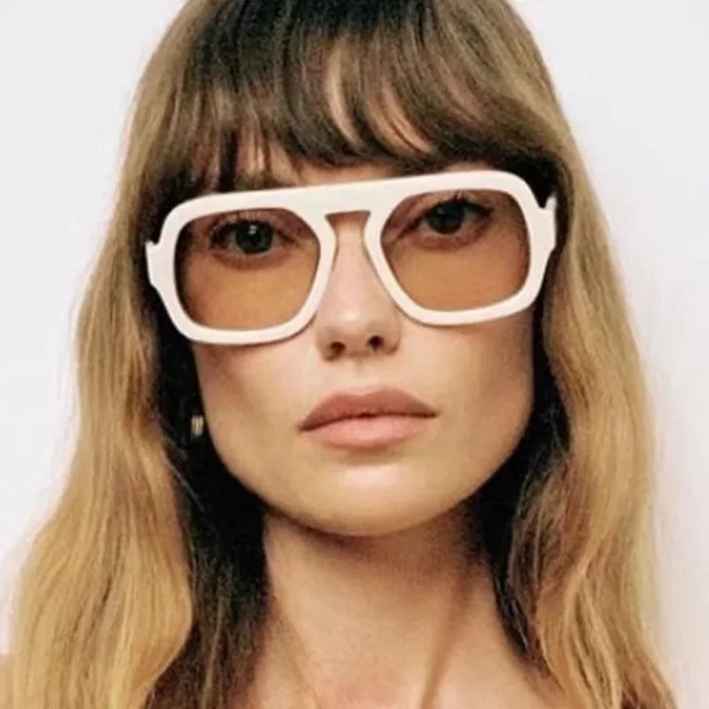 Kacamata Hitam Retro Persegi W - Street Fashion Glasses ulasan dan harga