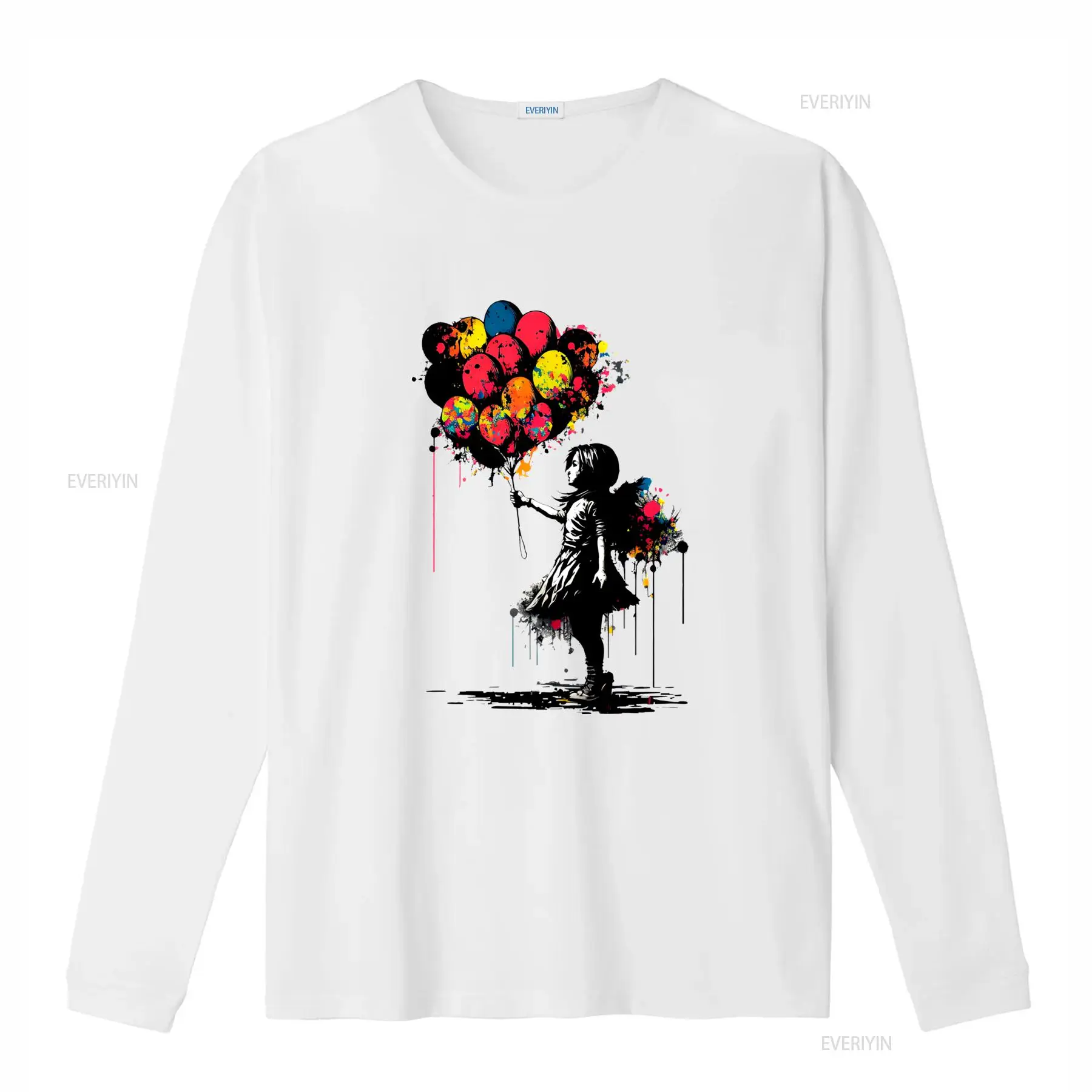 Kaos Banksy Peace Balloon Girl - Street Fashion China Girl ulasan dan harga