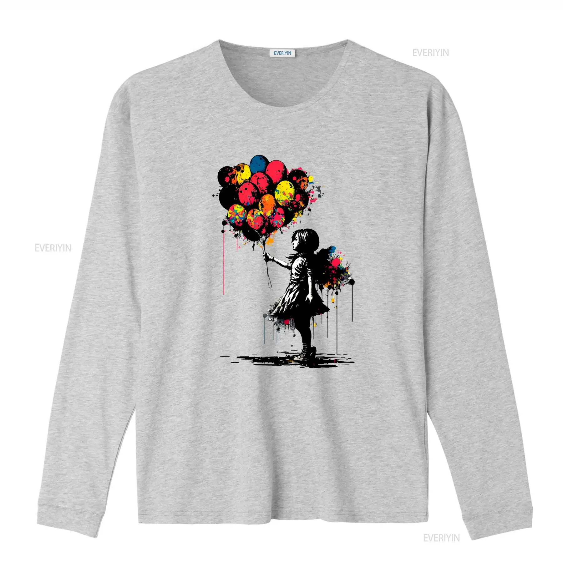 Kaos Banksy Peace Balloon Girl - Street Fashion China Girl ulasan dan harga