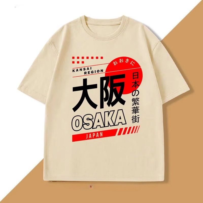 Kaos Gaya Jepang Osaka Vintage - Street Fashion Osaka ulasan dan harga