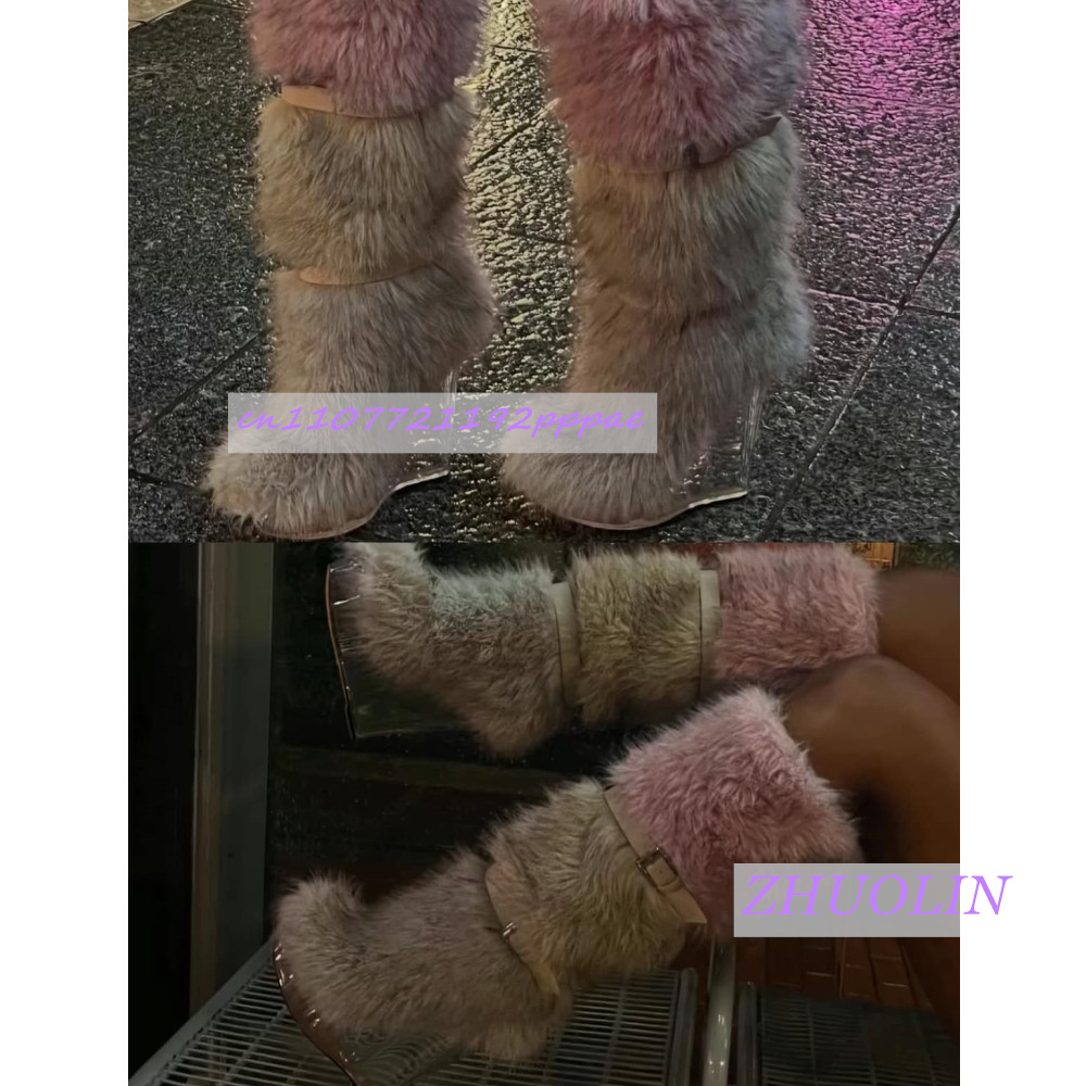 Sepatu Bot Wedge Transparan Be - Street Fashion Runway ulasan dan harga