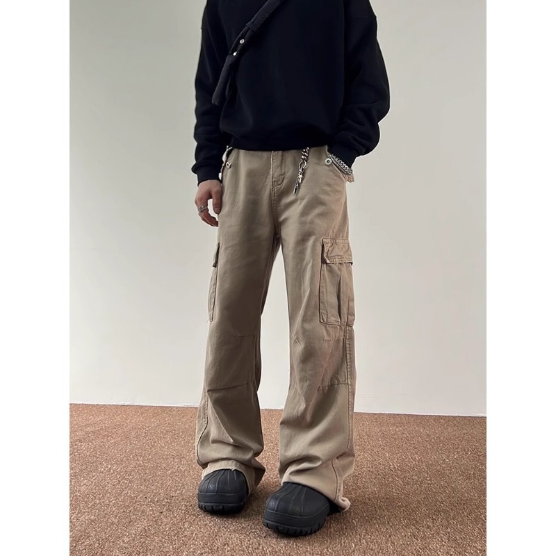 Celana Cargo Kaki Lebar Model  - Cargo Pant Wide ulasan dan harga