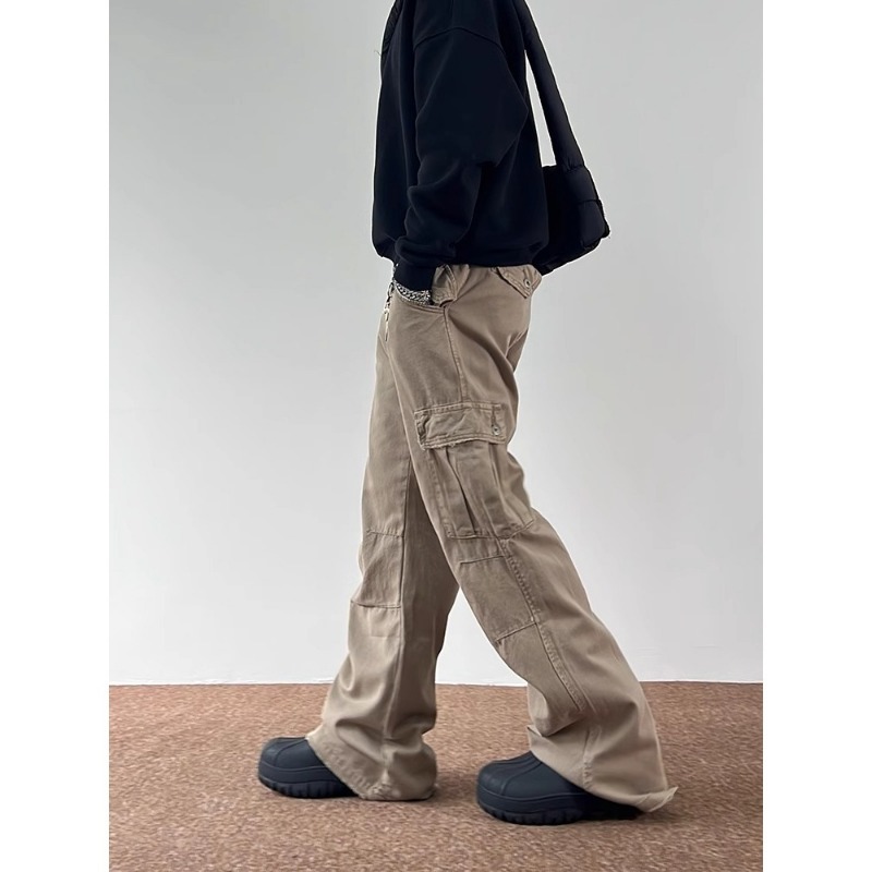 Celana Cargo Kaki Lebar Model  - Cargo Pant Wide ulasan dan harga