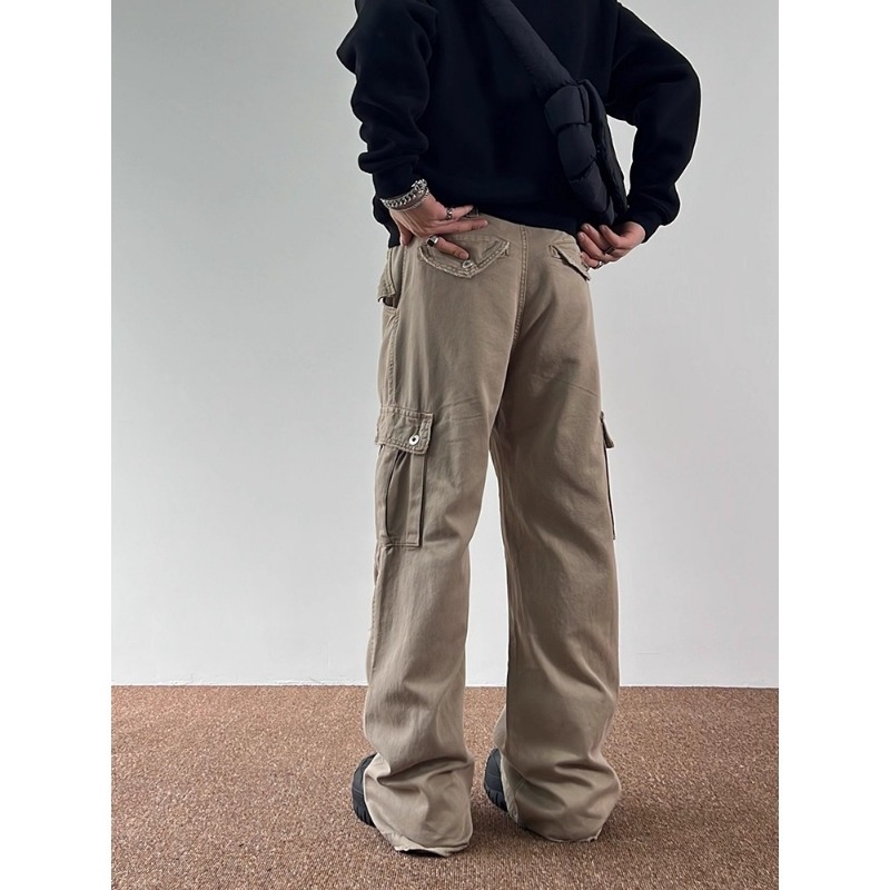 Celana Cargo Kaki Lebar Model  - Cargo Pant Wide ulasan dan harga