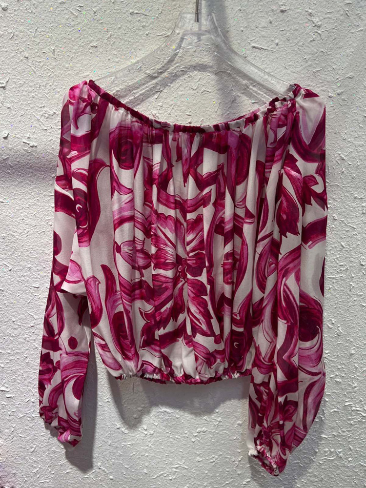 Blus Sutra Bahu Terbuka Wanita - Street Fashion Luxury ulasan dan harga