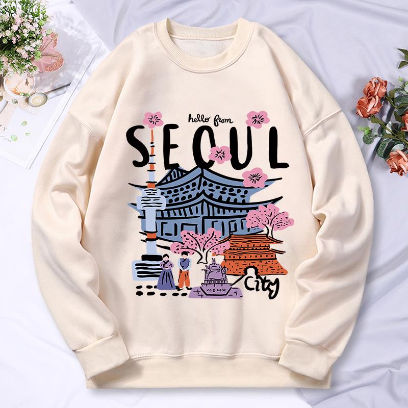 Seoul Hoodie wanita, berkerudu - Street Fashion Of Seoul ulasan dan harga