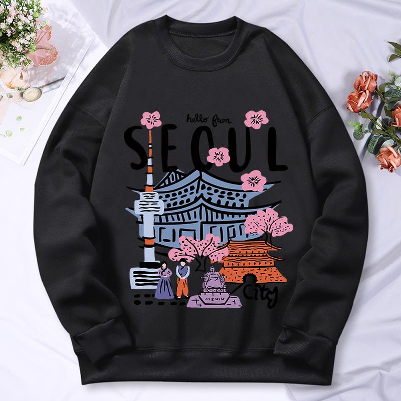 Seoul Hoodie wanita, berkerudu - Street Fashion Of Seoul ulasan dan harga