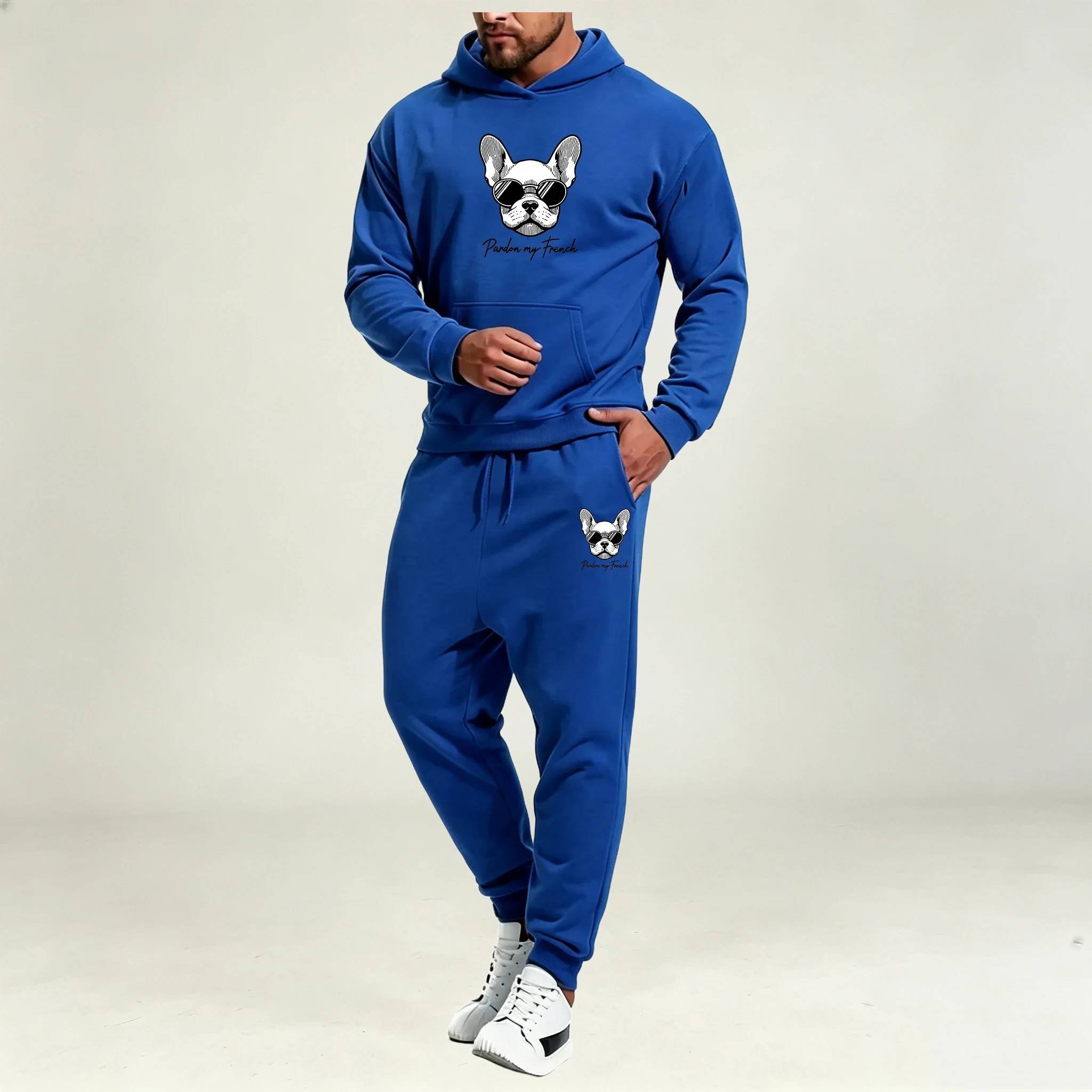 Setelan Pakaian Pria 2Pcs Musi - Street Fashion Hoodie ulasan dan harga
