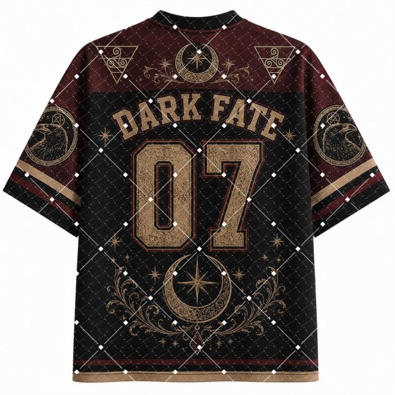 Kaos Jersey V-Neck Motif Dark  - Street Fashion Jersey ulasan dan harga