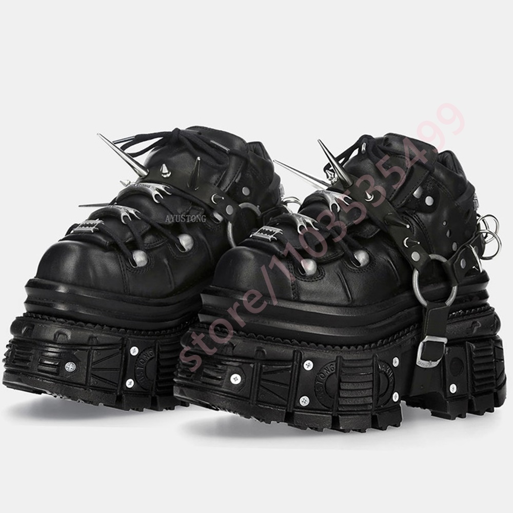 Sepatu Sneakers Platform Gothi - Street Fashion Y2K ulasan dan harga