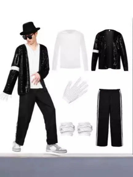 Kostum Michael Jackson Cosplay - Street Fashion Gloves ulasan dan harga