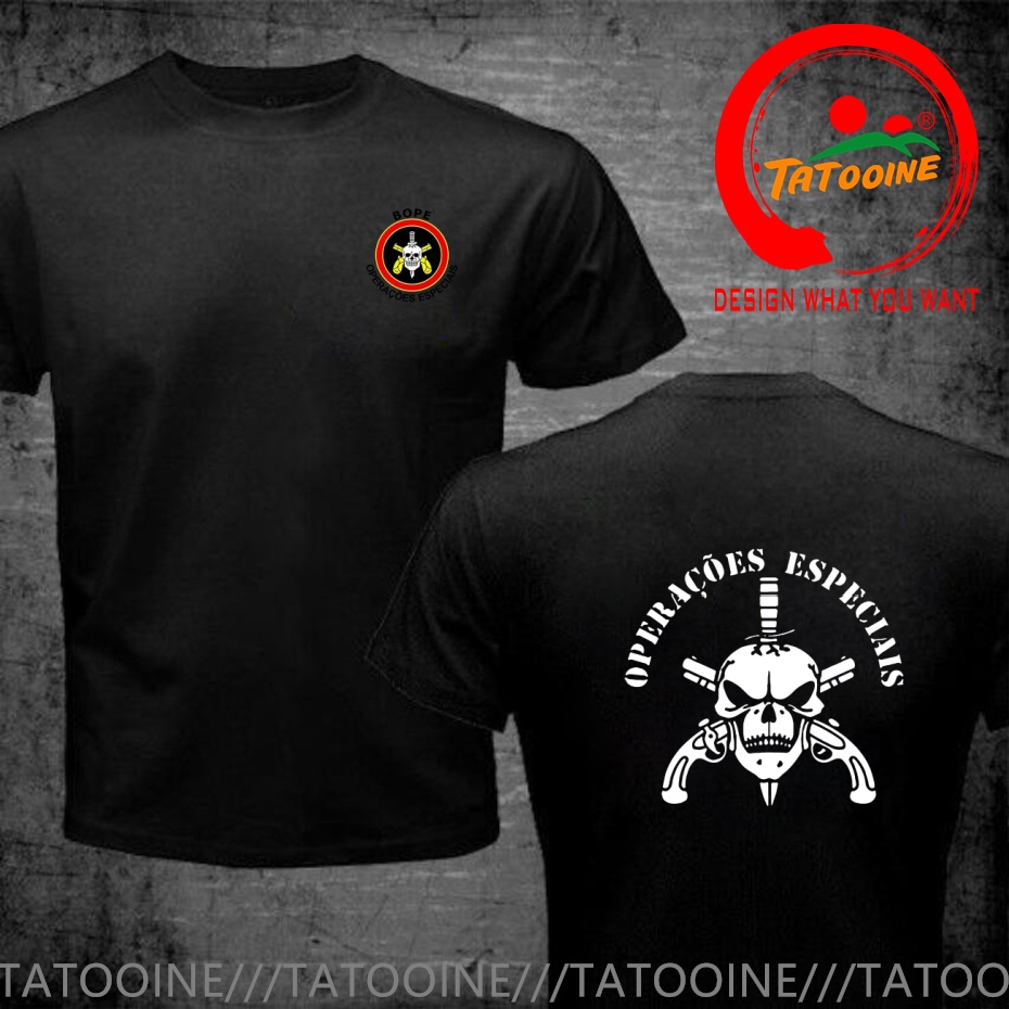 Desain Lucu BOPE Elite Death S - Street Fashion Brazil ulasan dan harga
