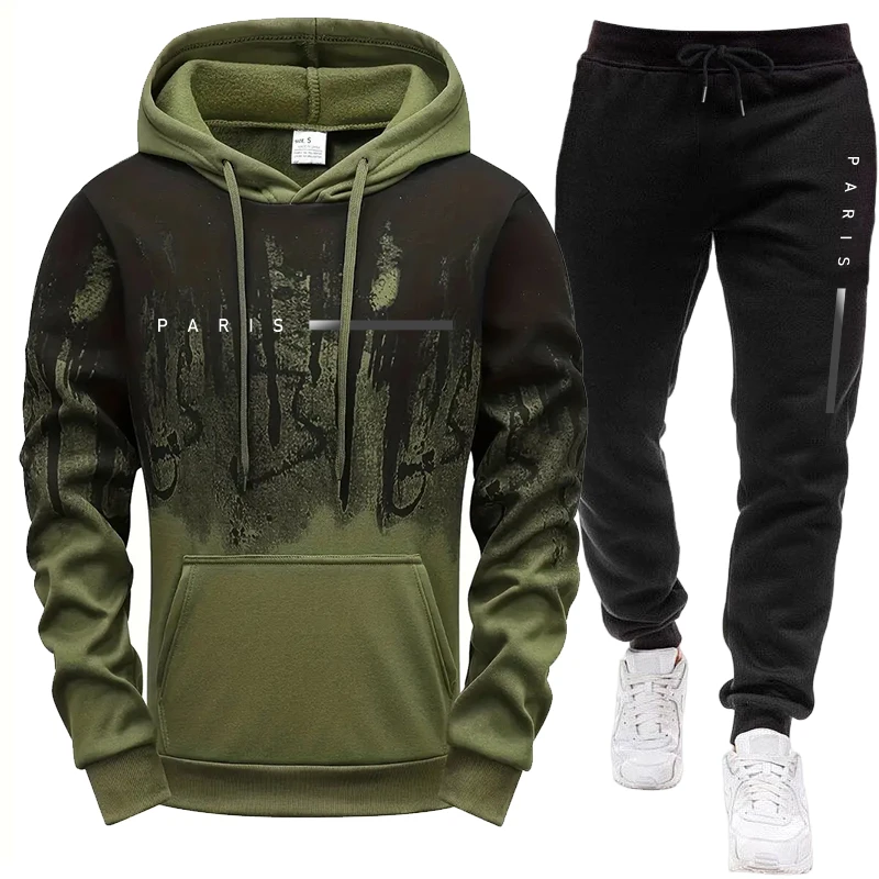 Setelan Pria/Hoodie/Celana Par - Street Fashion Hoodie ulasan dan harga