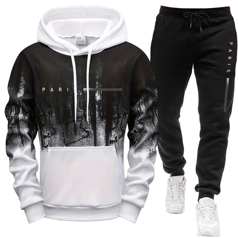 Setelan Pria/Hoodie/Celana Par - Street Fashion Hoodie ulasan dan harga