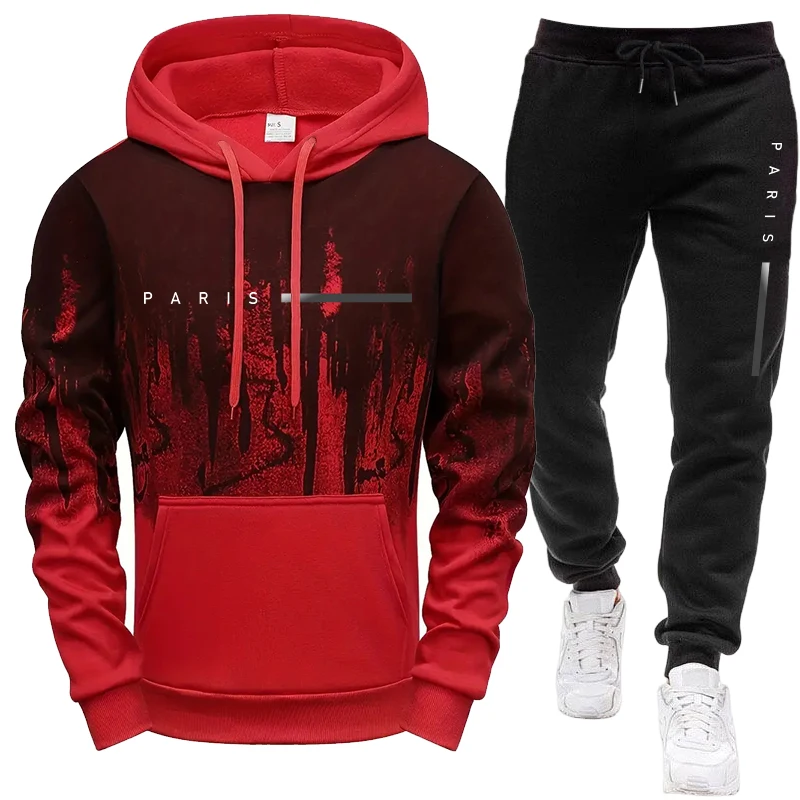 Setelan Pria/Hoodie/Celana Par - Street Fashion Hoodie ulasan dan harga