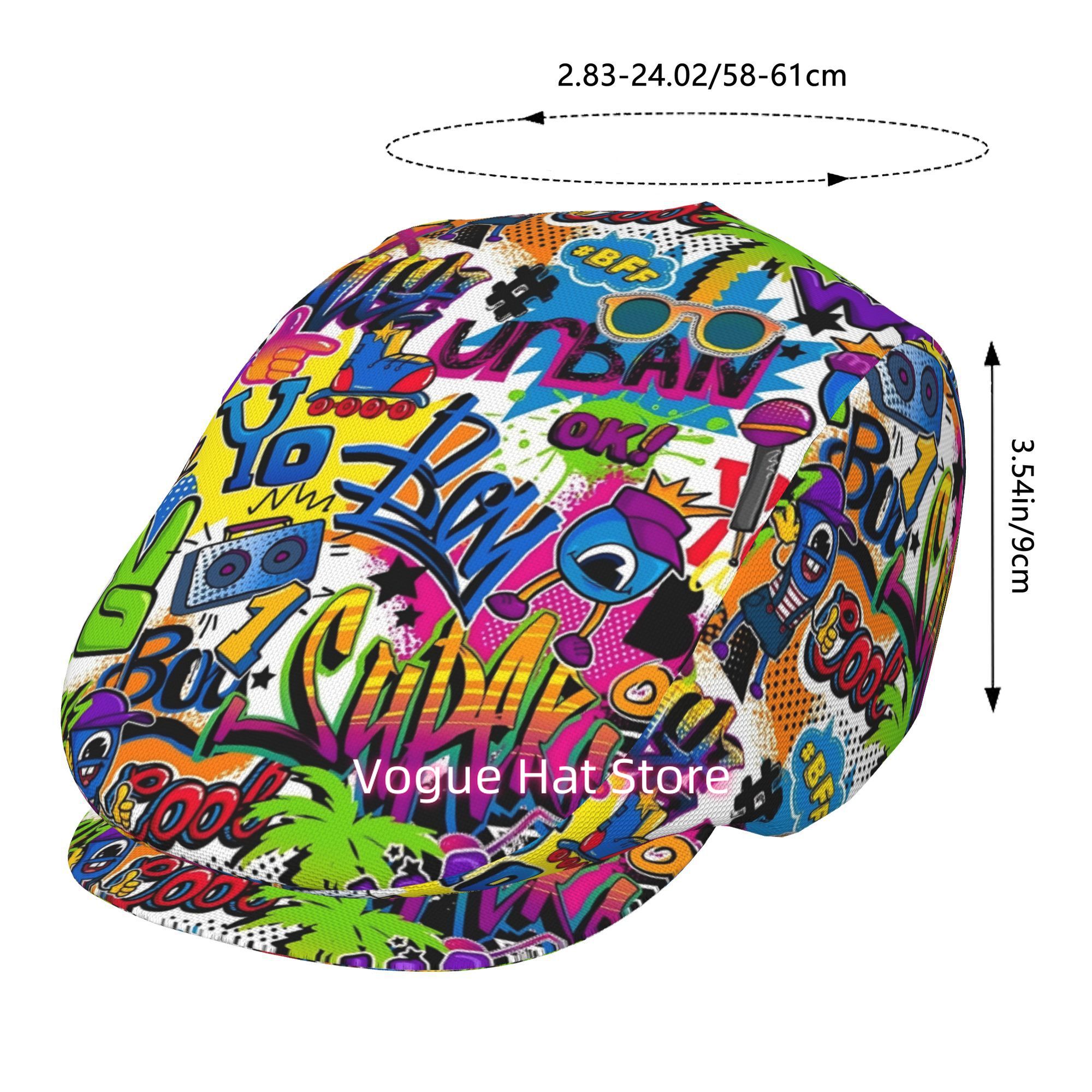 1 buah topi beret bergaya seni - Street Fashion Essentials ulasan dan harga