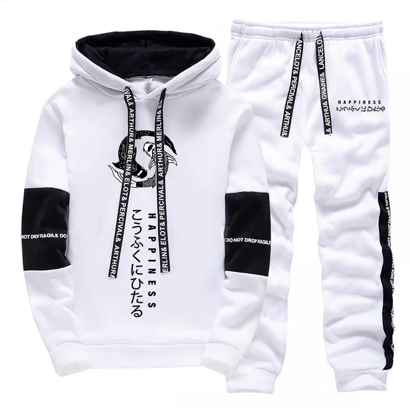 Setelan Olahraga Pria Modis, H - Street Fashion Hoodie ulasan dan harga