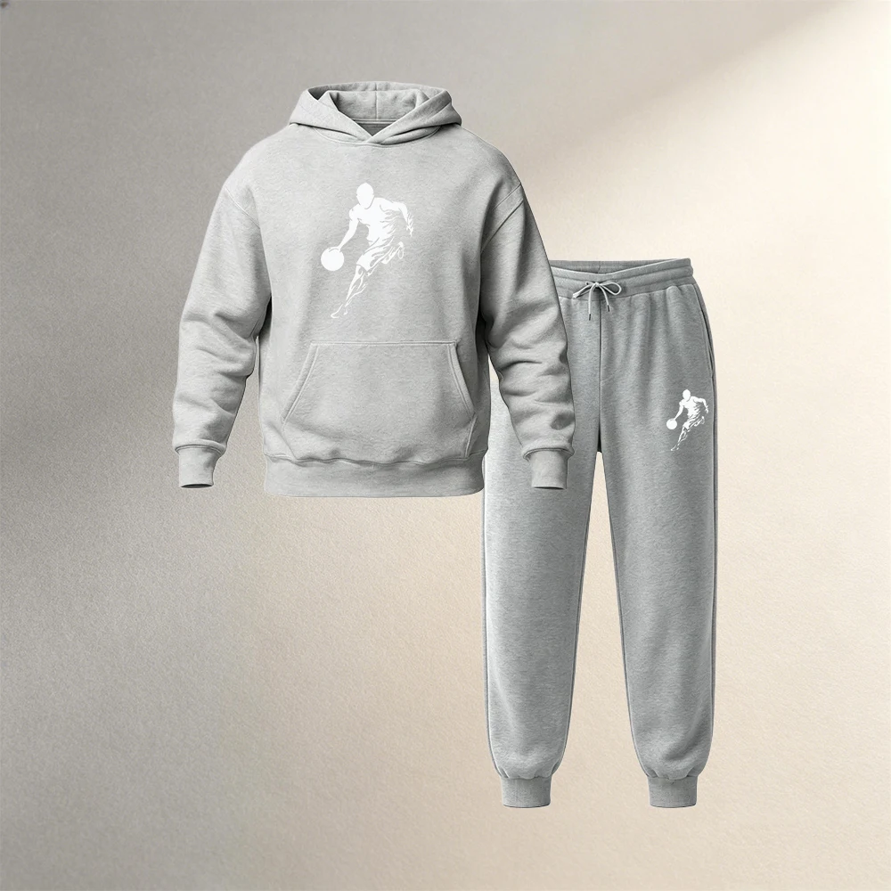 Pakaian Pria Setelan Hoodie Pu - Street Fashion Hoodie ulasan dan harga