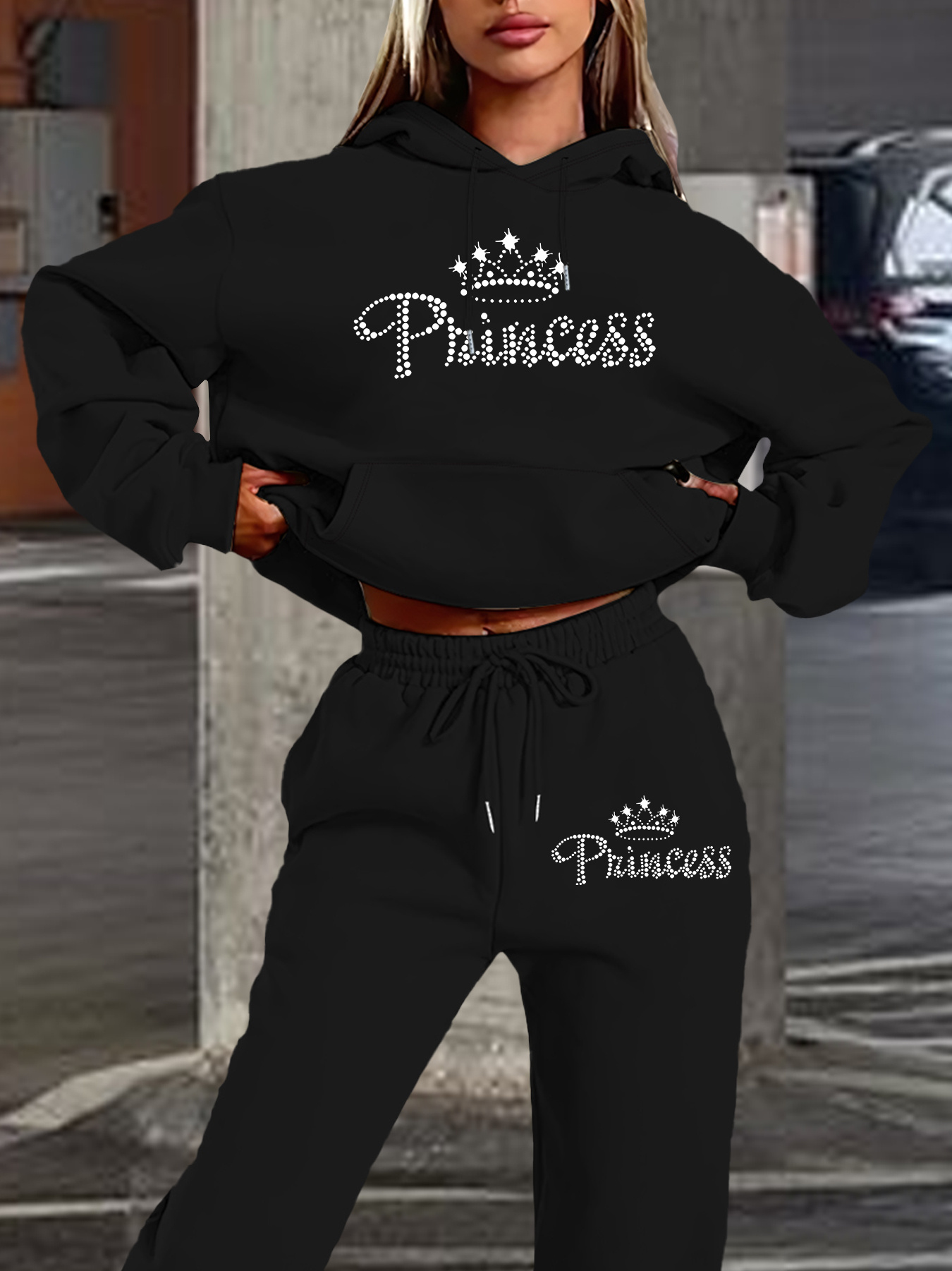 Set Hoodie & Celana Training 2 - Street Fashion Women ulasan dan harga