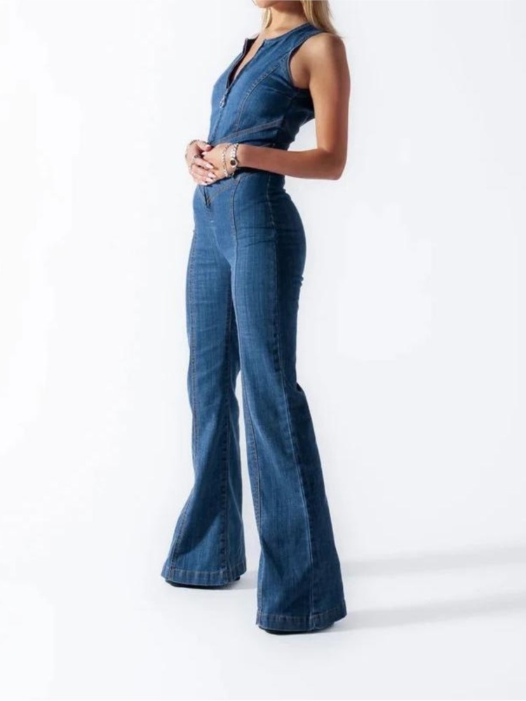 Jumpsuit Wanita Tanpa Lengan M - Street Fashion China Girl ulasan dan harga