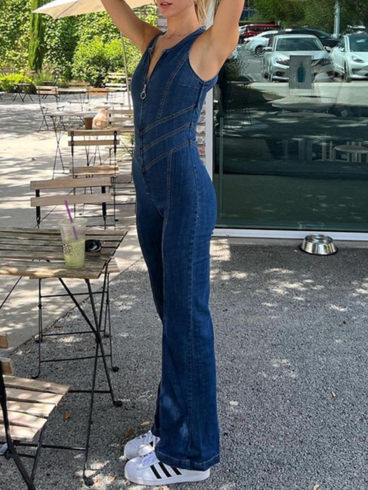 Jumpsuit Wanita Tanpa Lengan M - Street Fashion China Girl ulasan dan harga