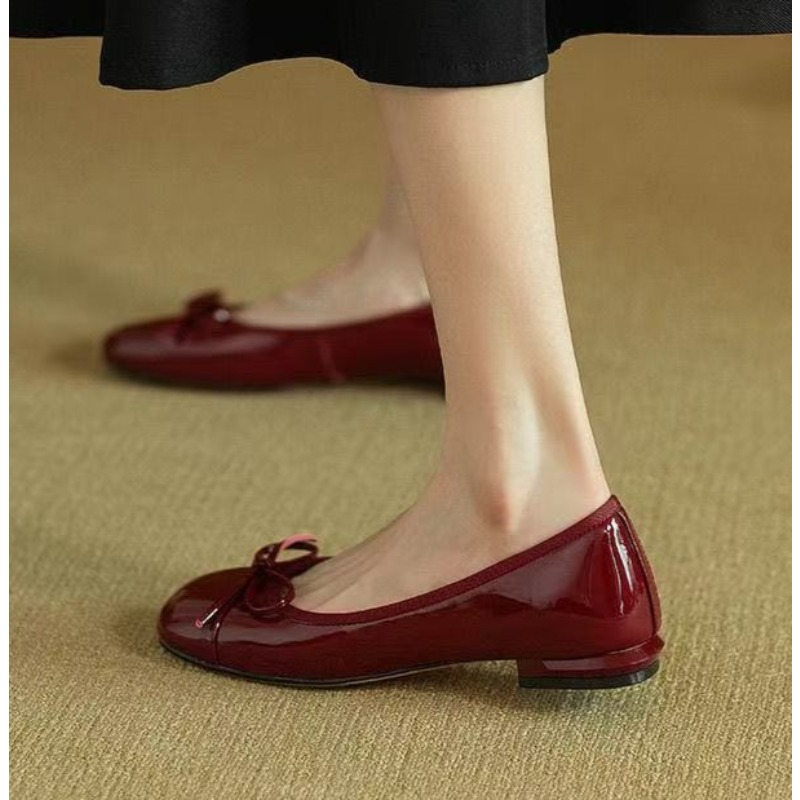 Sepatu Flat Wanita Retro denga - Street Fashion Women ulasan dan harga