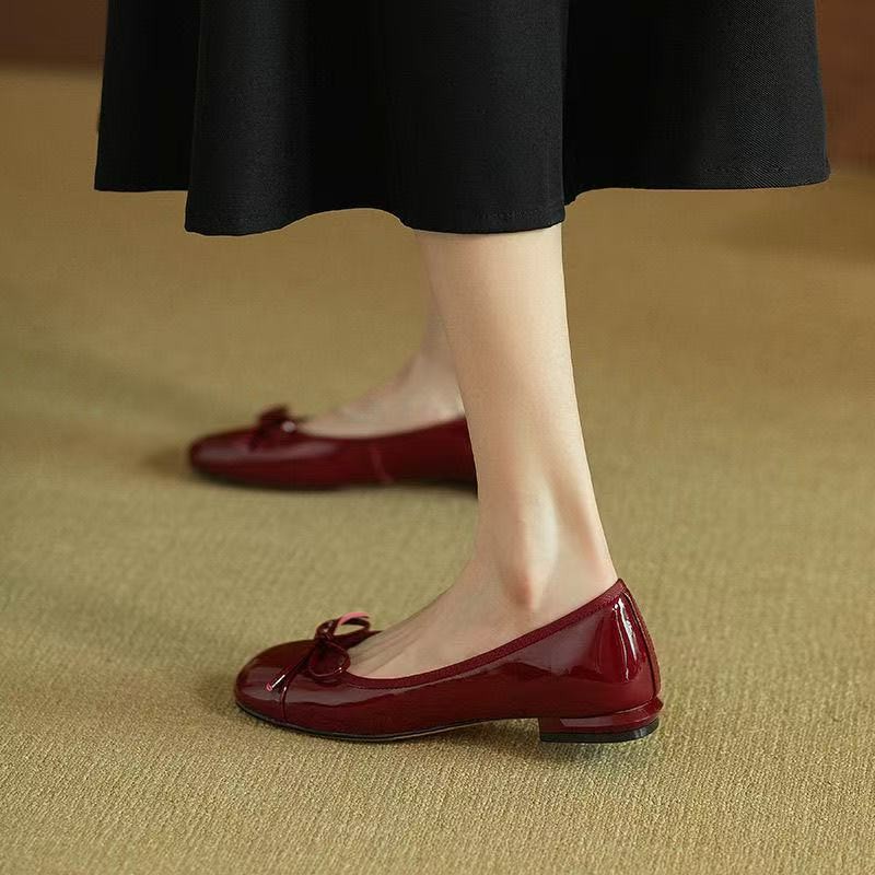 Sepatu Flat Wanita Retro denga - Street Fashion Women ulasan dan harga