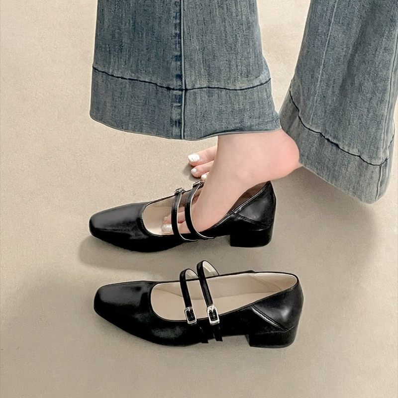 Sepatu Mary Jane Wanita Hak Re - Street Fashion Women ulasan dan harga