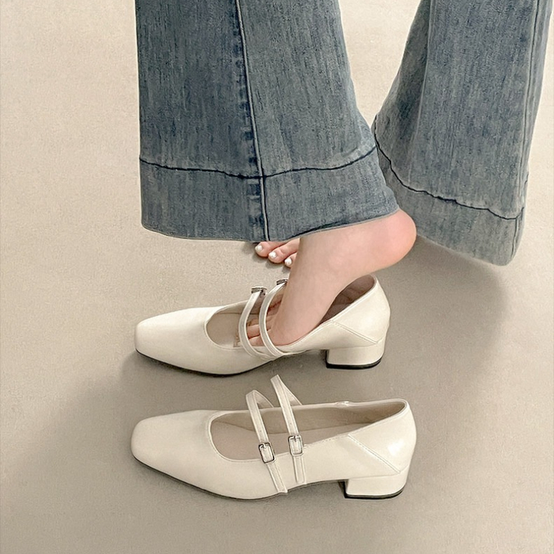 Sepatu Mary Jane Wanita Hak Re - Street Fashion Women ulasan dan harga