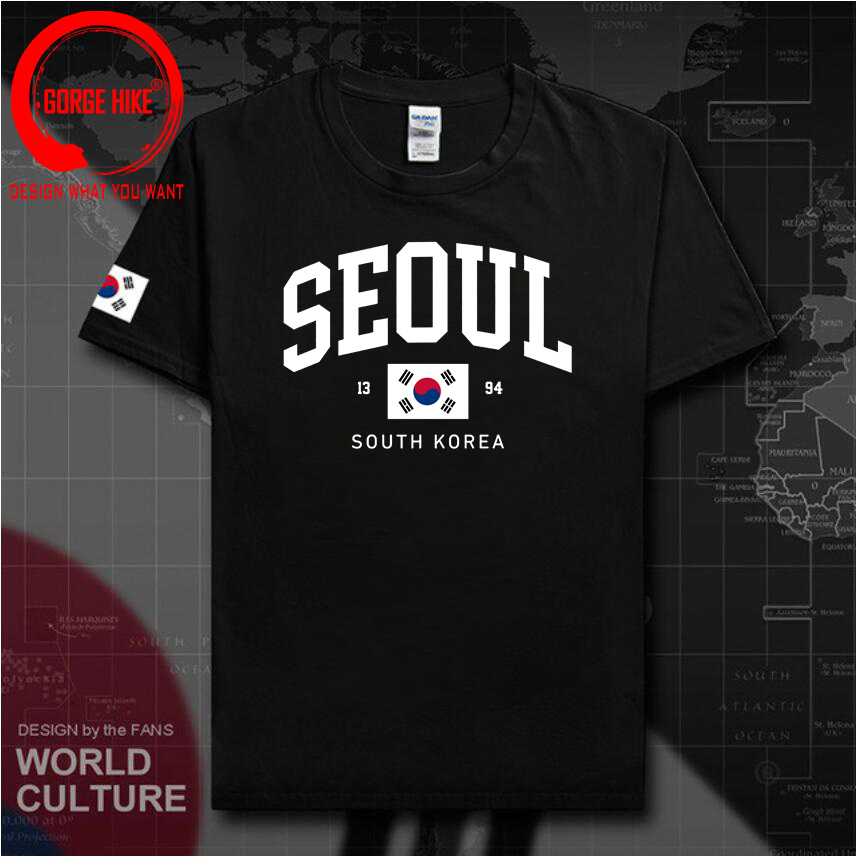 Kaus Uniseks Bendera Korea Sel - Street Fashion Of Seoul ulasan dan harga
