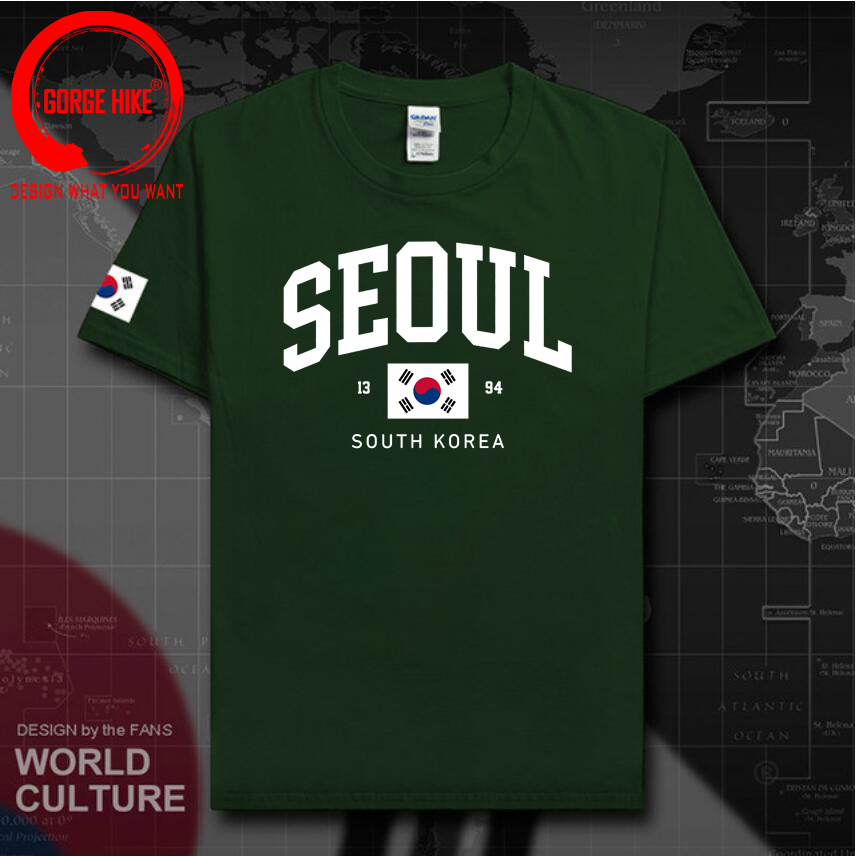 Kaus Uniseks Bendera Korea Sel - Street Fashion Of Seoul ulasan dan harga
