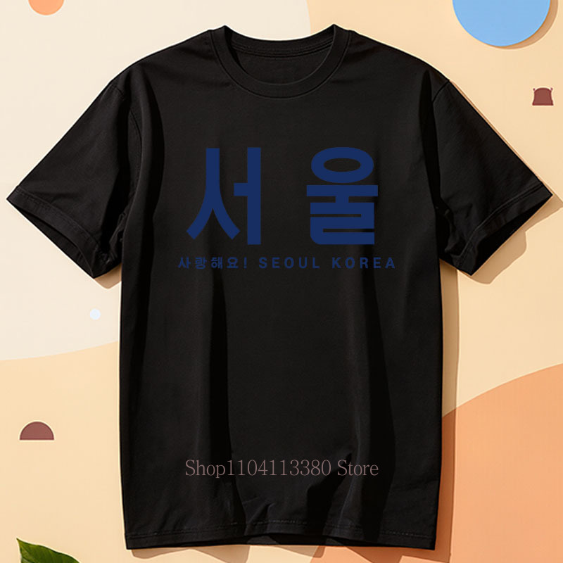 Kaus Cetak Grafis Seoul Korea  - Street Fashion Of Seoul ulasan dan harga