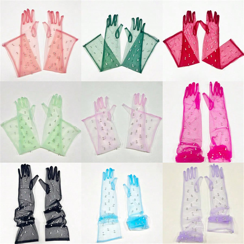 Sarung Tangan Dekorasi Mutiara - Street Fashion Gloves ulasan dan harga
