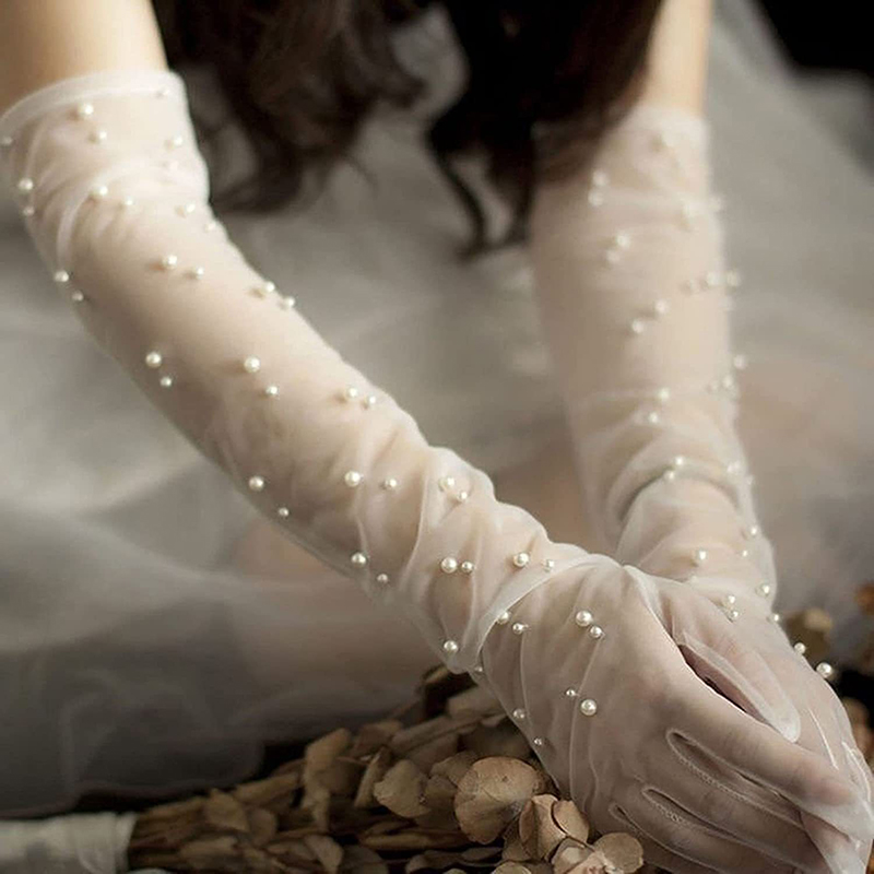 Sarung Tangan Dekorasi Mutiara - Street Fashion Gloves ulasan dan harga