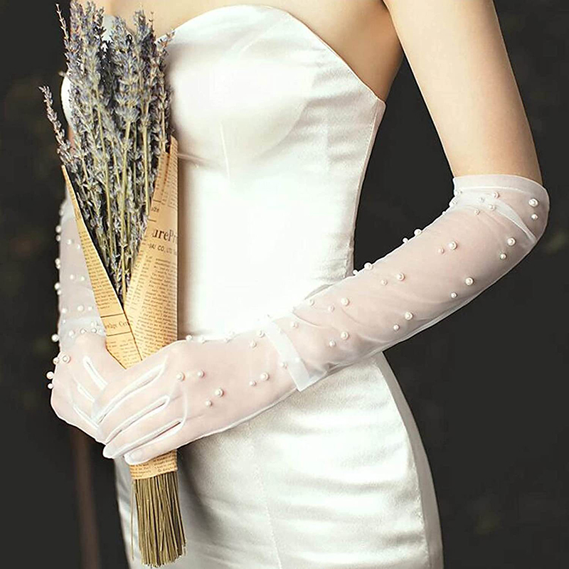 Sarung Tangan Dekorasi Mutiara - Street Fashion Gloves ulasan dan harga