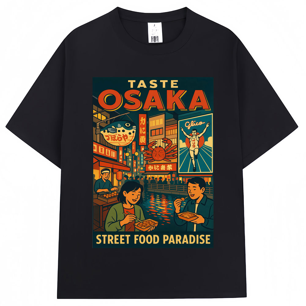 Kaos dengan Gaya Jepang, Makan - Street Fashion Osaka ulasan dan harga